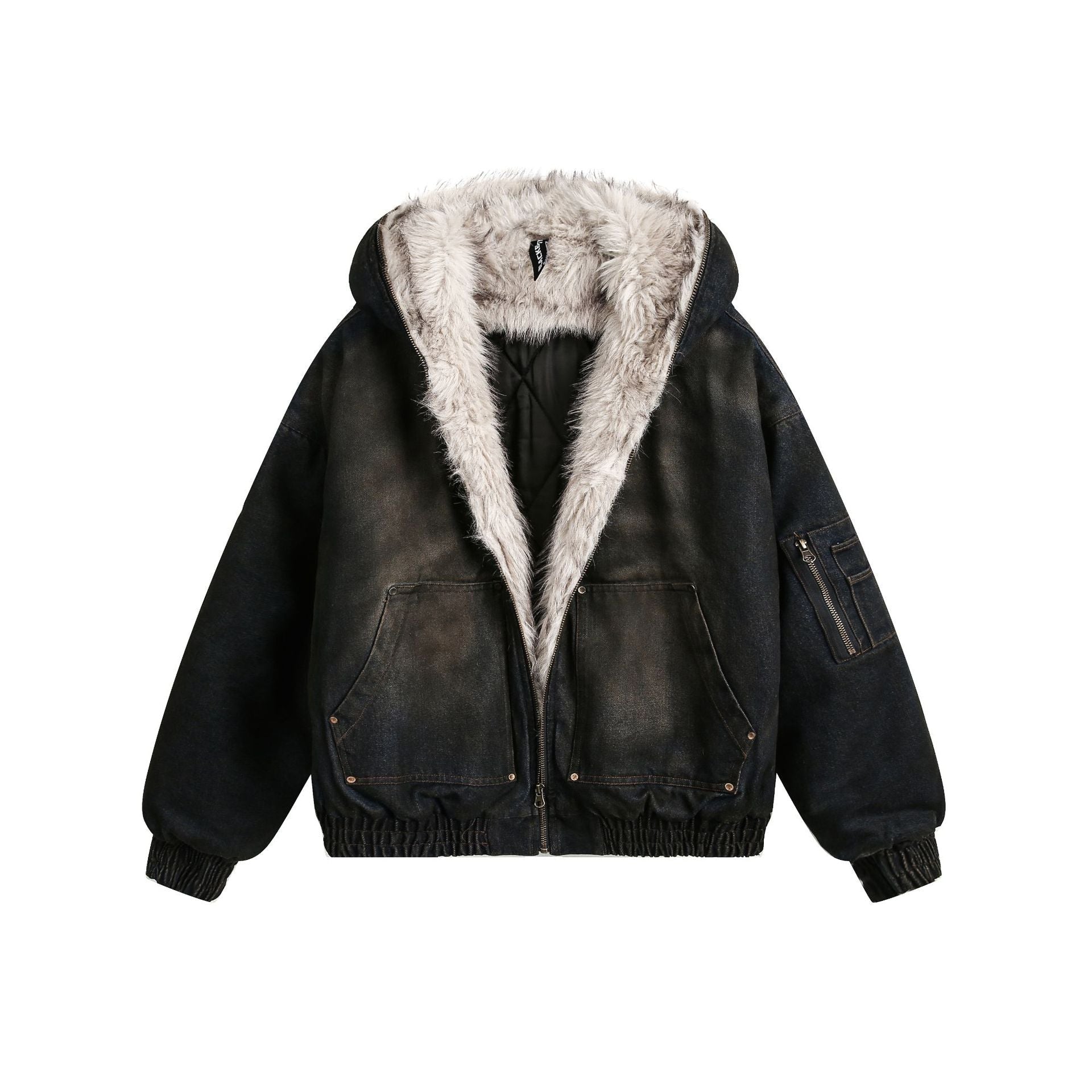YAVIORA Denim Puffer Jacket