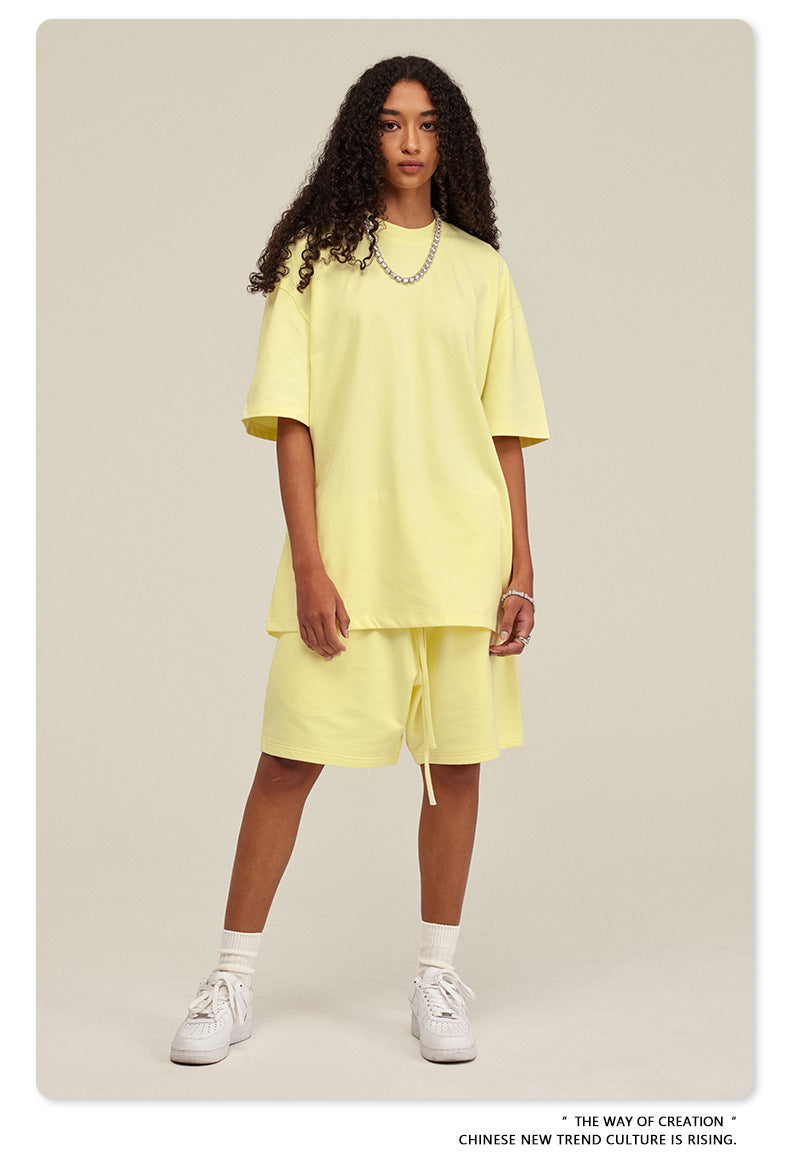 Yaviora Summer American Style Solid Color Loose T-Shirt