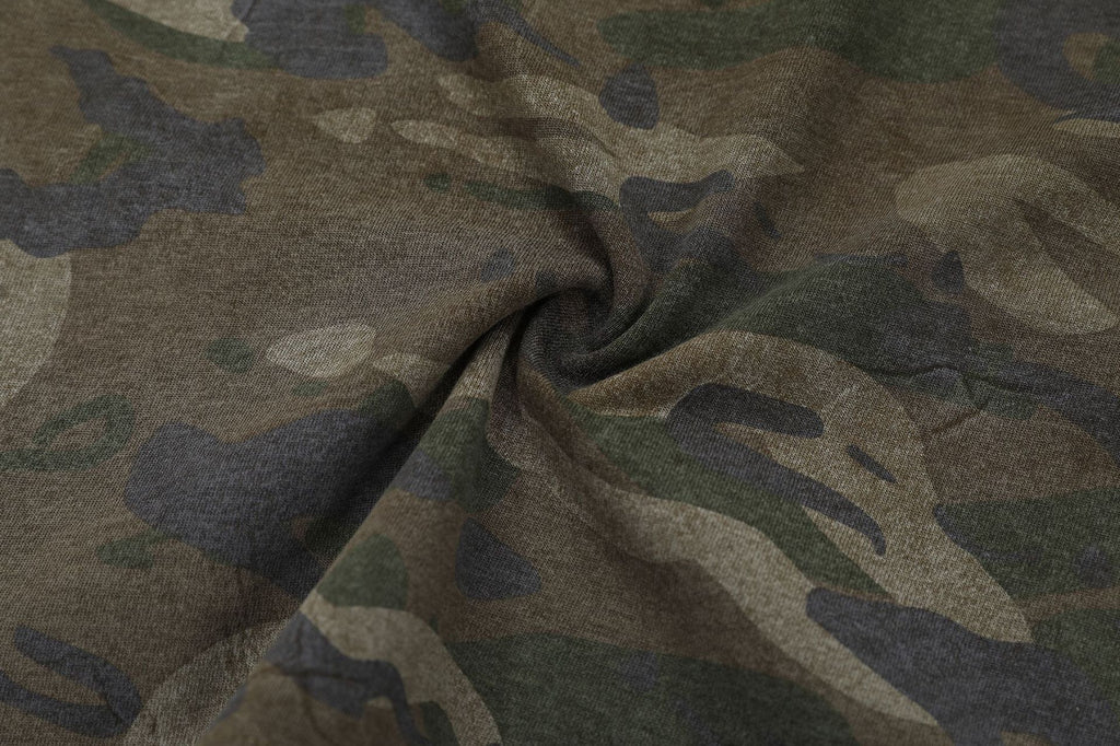 YAVIORA Vintage Camo Graphic T-Shirt