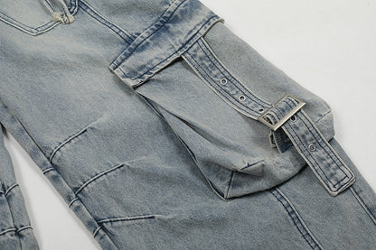 YAVIORA Distressed Utility Jeans