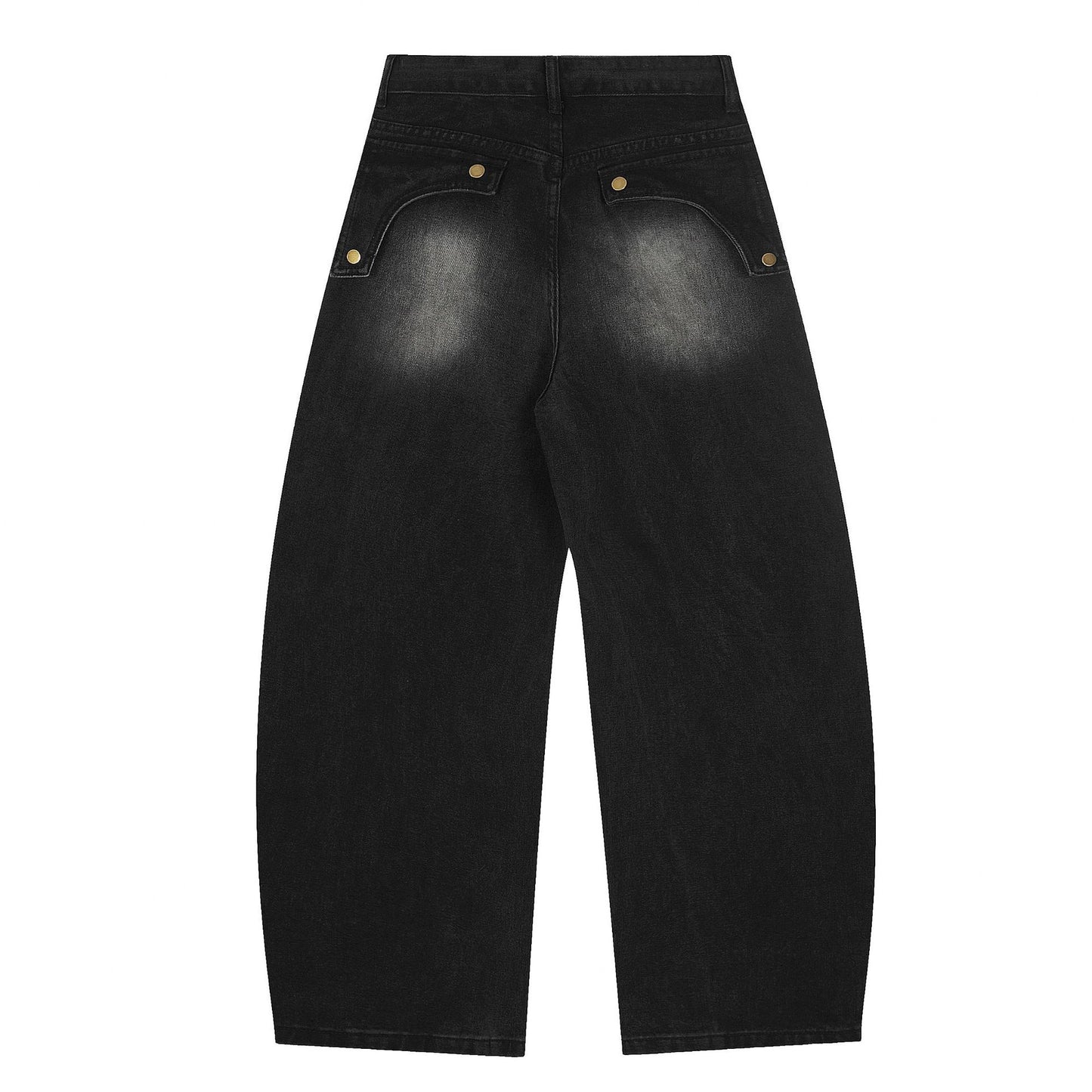 YAVIORA Embroidered Frayed Jeans