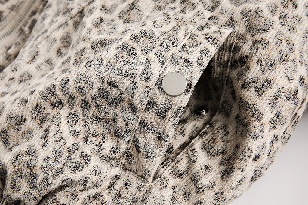 YAVIORA Leopard Print Puffer