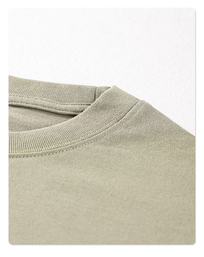 Yaviora 230G Double Yarn Pure Cotton Short-Sleeve T-Shirt