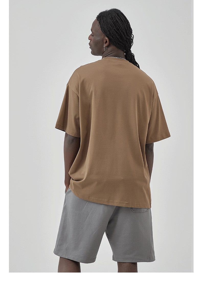 Yaviora 230G Double Yarn Pure Cotton Short-Sleeve T-Shirt