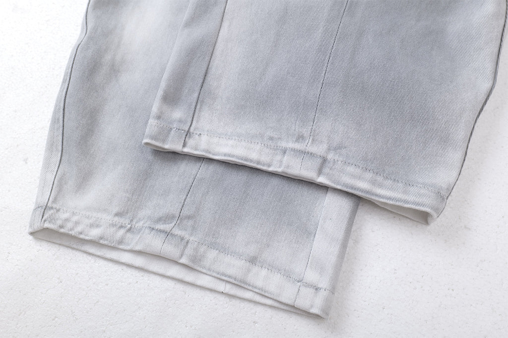 YAVIORA Dirty Dye Deconstructed Design Scimitar Pants