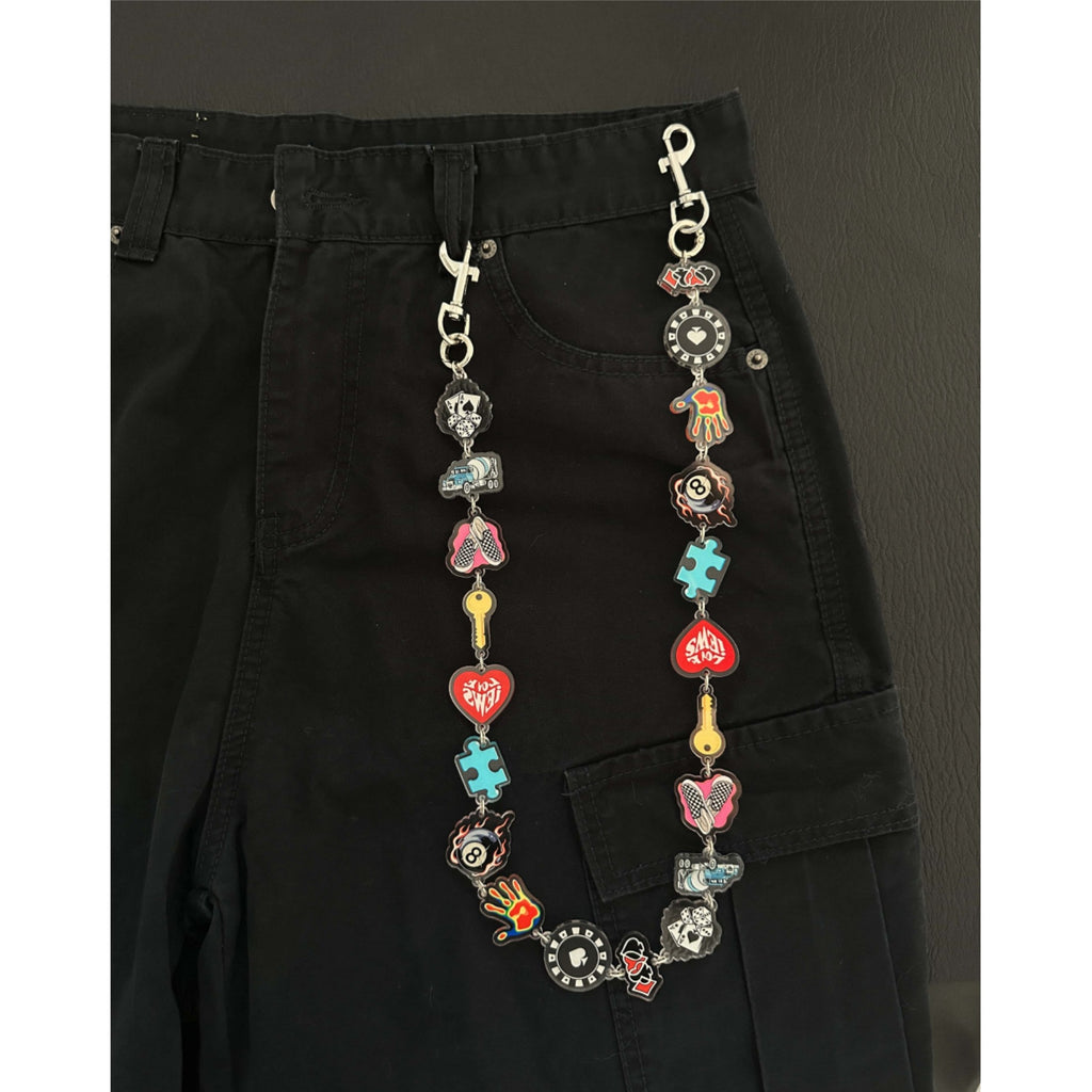 Y2K Punk Enamel Charm Keychain Bag Chain