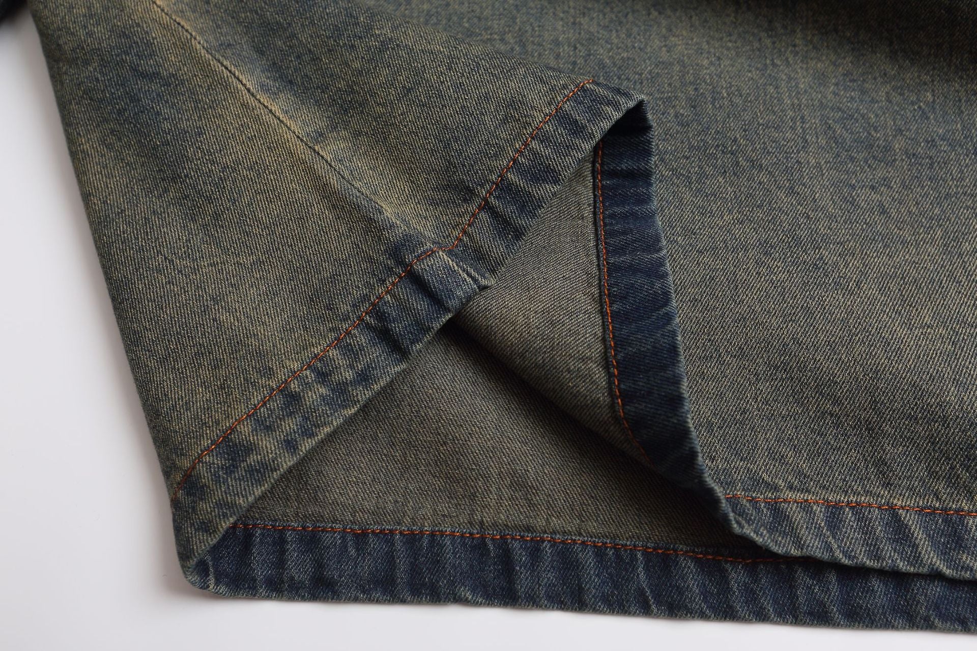 YAVIORA Denim Embroidered Hoodie
