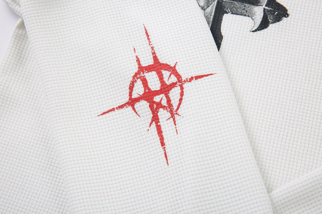 YAVIORA Dark Aesthetic Long-Sleeve Cross T-Shirt