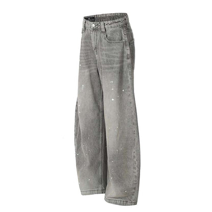 YAVIORA Paint Splatter Jeans