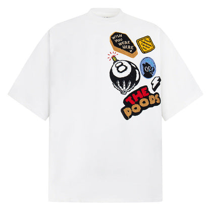 YAVIORA Badge Embroidered Tee