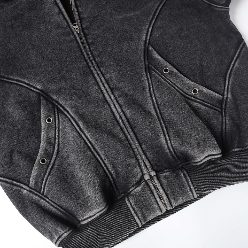 YAVIORA Wasteland Washed Zip-Up Sweatshirt