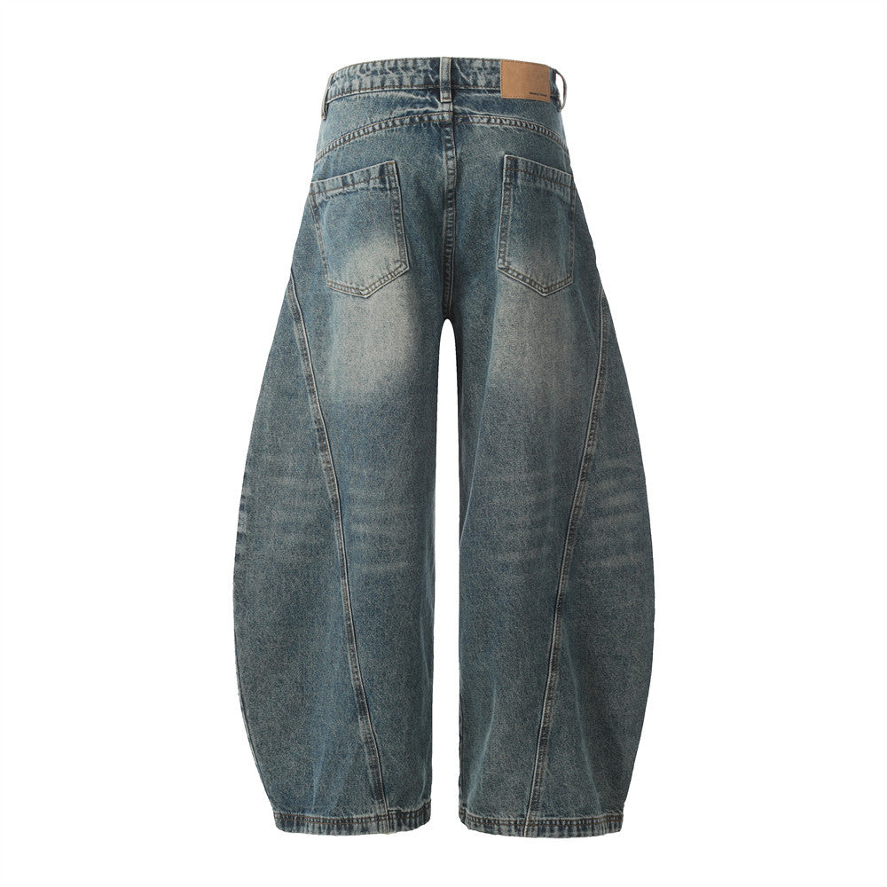 YAVIORA Distressed Curved Jeans