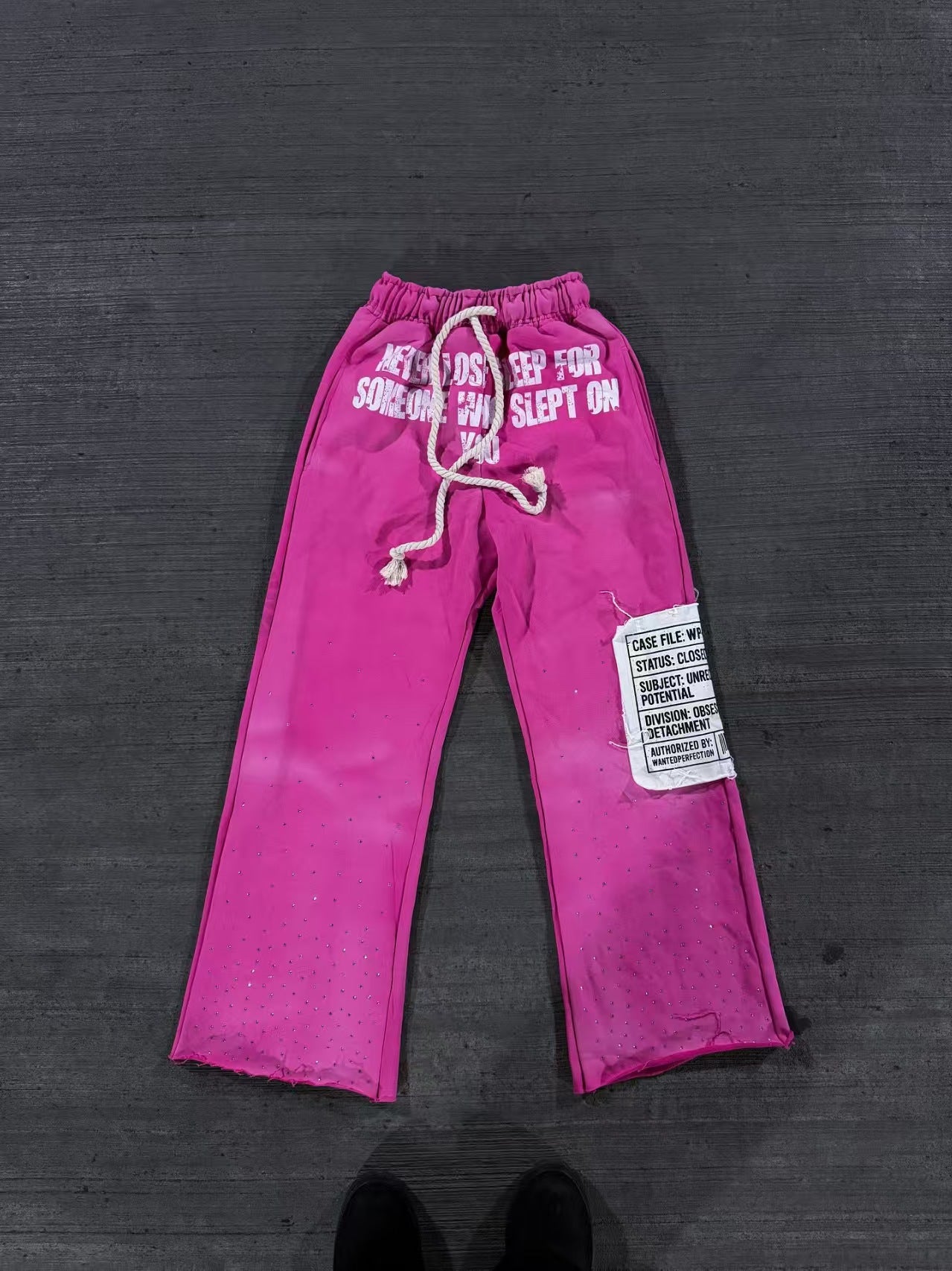 Y2K Newspaper Portrait Print Hoodie Sweatpants