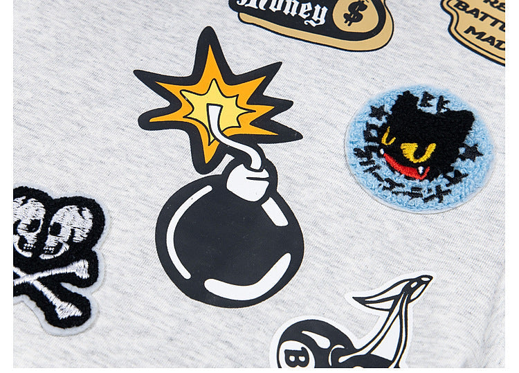 YAVIORA Graffiti Cartoon Tee