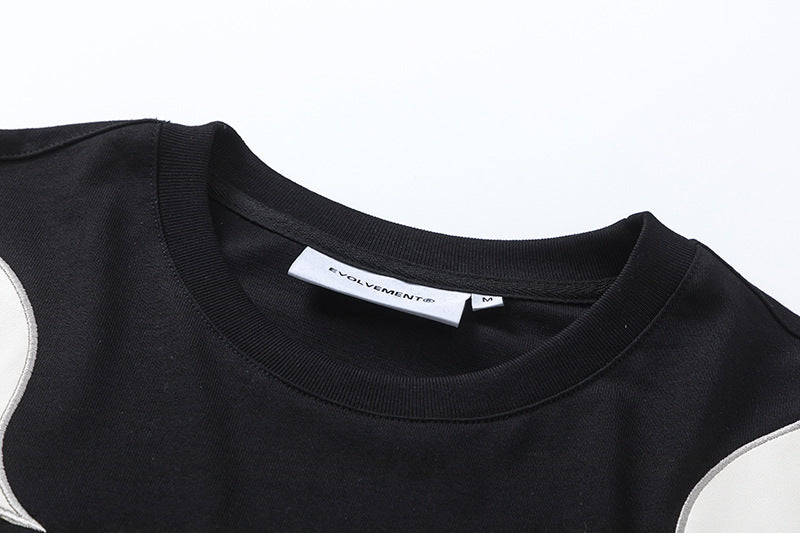 YAVIORA Flammenbesticktes T-Shirt