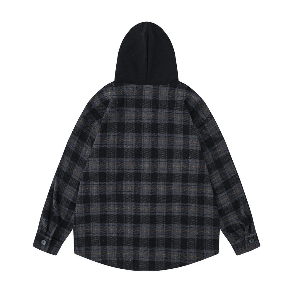 YAVIORA Plaid Hooded Shirt