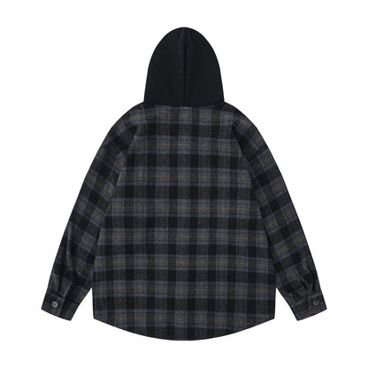 YAVIORA Plaid Hooded Shirt