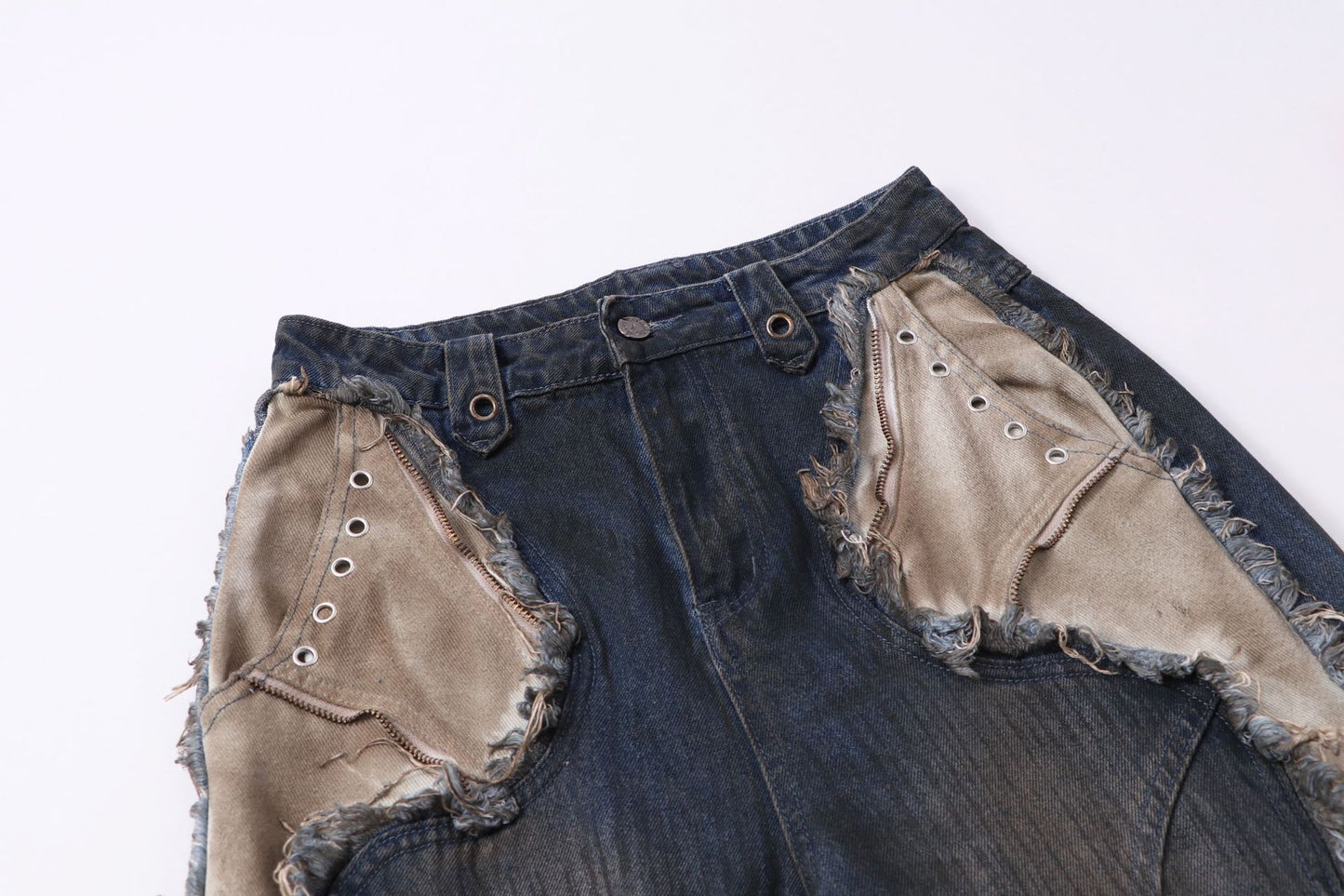 YAVIORA Painted Wash Jeans