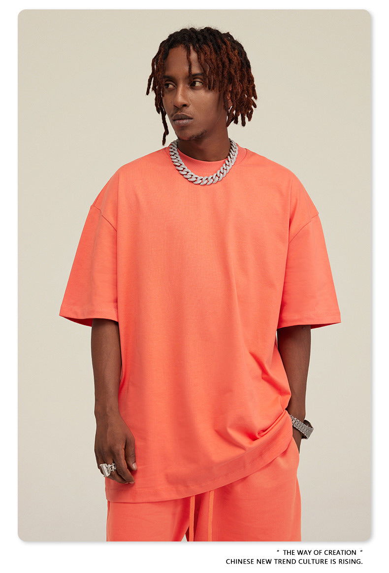 Yaviora Summer American Style Solid Color Loose T-Shirt
