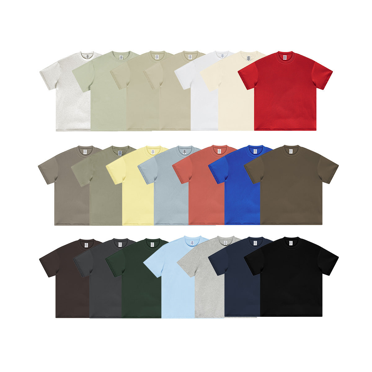 Yaviora Summer American Style Solid Color Loose T-Shirt