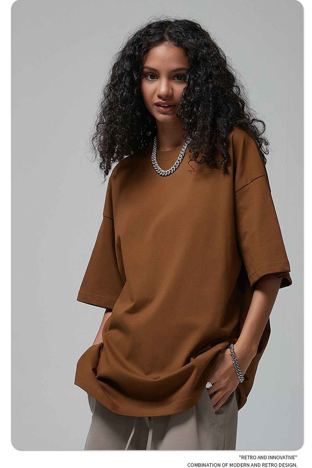 Yaviora 230G Double Yarn Pure Cotton Short-Sleeve T-Shirt