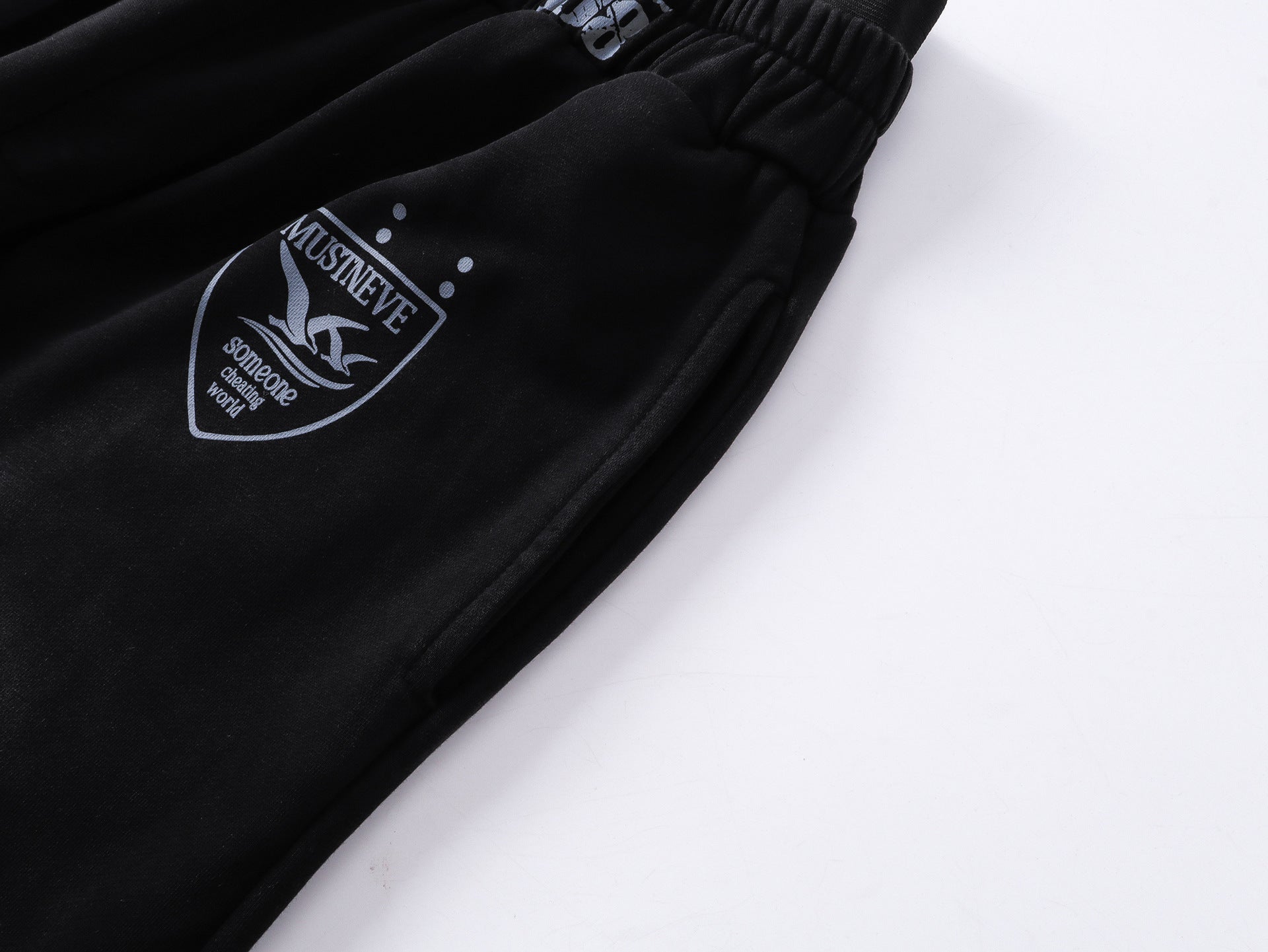 AVIORA Washed Ripped Drape Track Pants