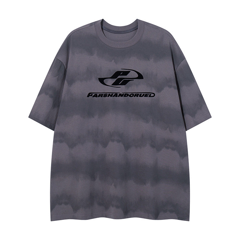 YAVIORA T-Shirt mit starker Waschung und Schriftzug