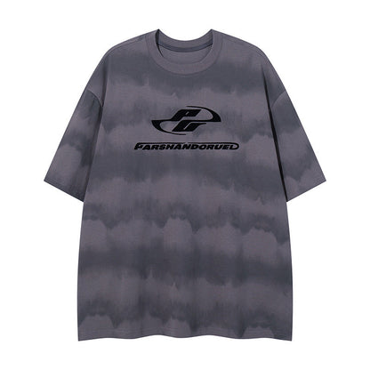 YAVIORA T-Shirt mit starker Waschung und Schriftzug