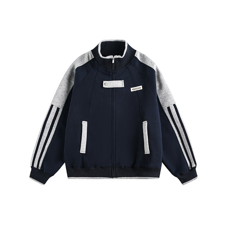 YAVIORA Gestreifte College-Jacke