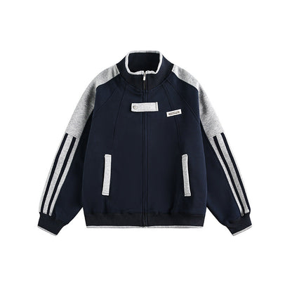 YAVIORA Gestreifte College-Jacke