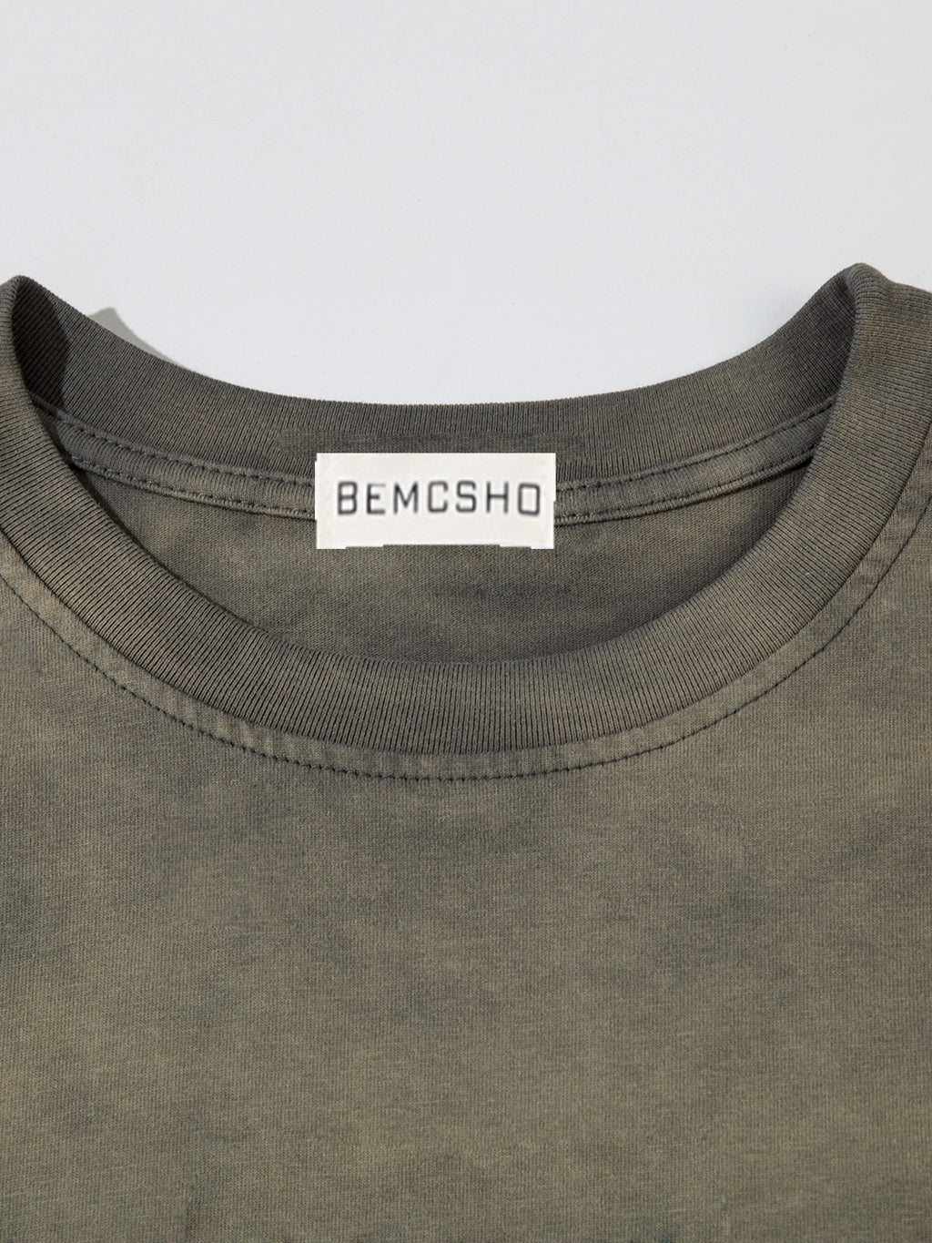 YAVIORA Short-Sleeve Distressed Washed T-Shirt
