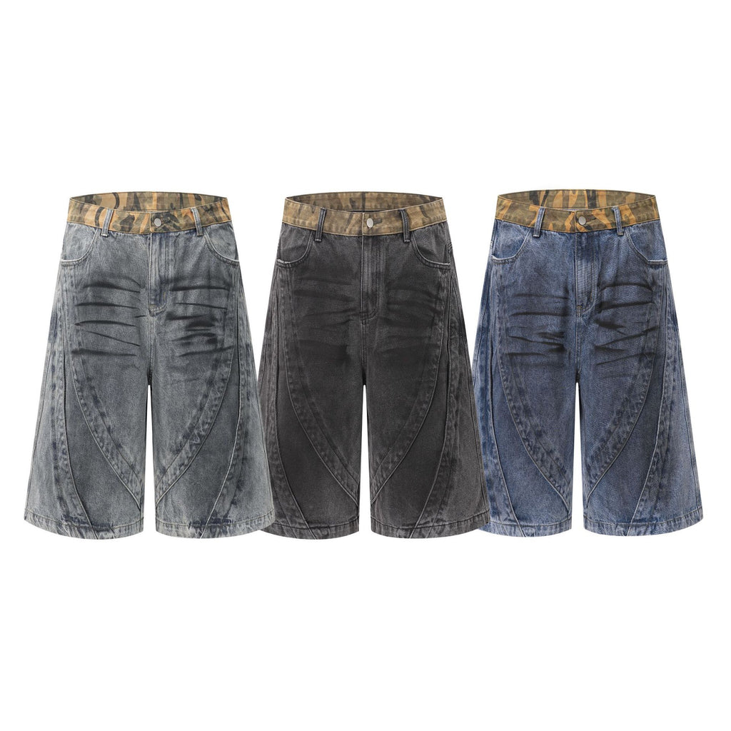 YAVIORA "Wasteland" Style Distressed Denim Shorts