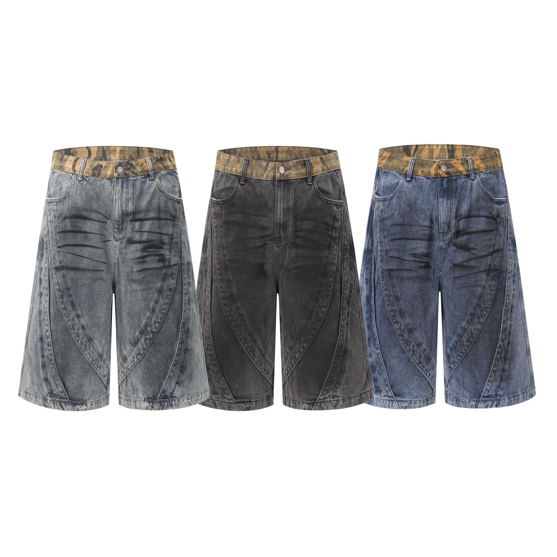 YAVIORA "Wasteland" Style Distressed Denim Shorts