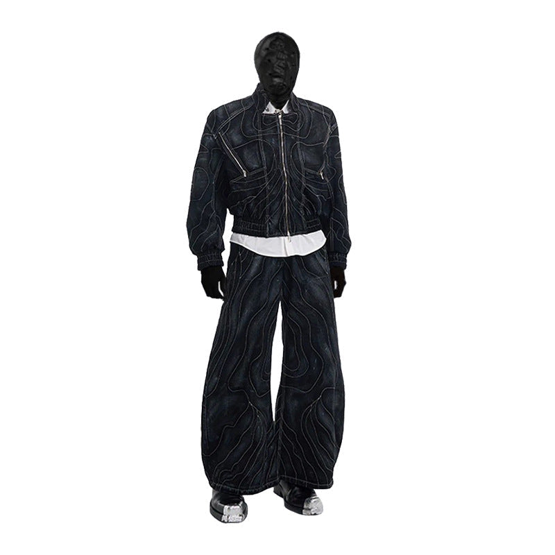 YAVIORA Embroidered Denim Jacket