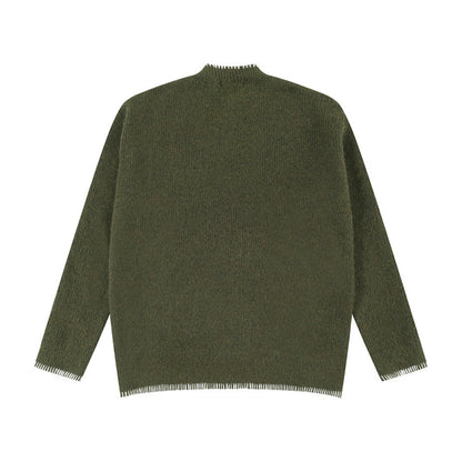 YAVIORA Contrast Stitch Sweater