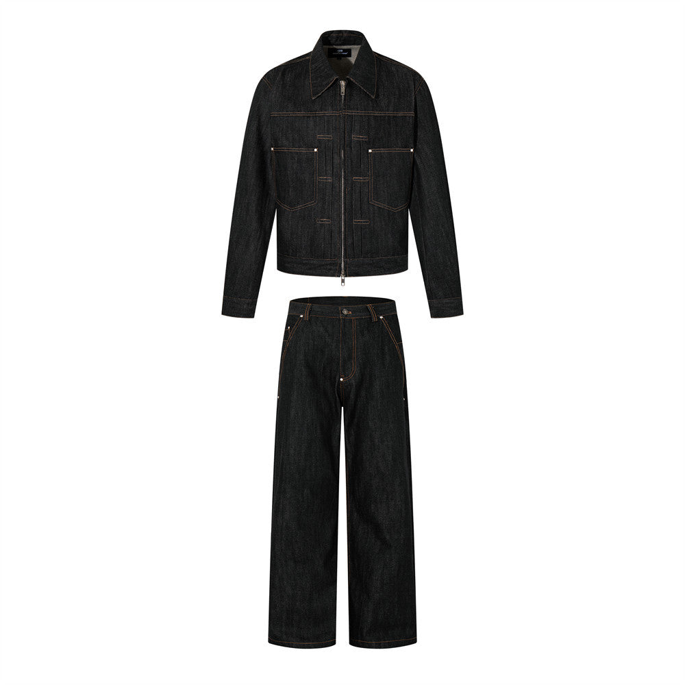 YAVIORA Jeans-Arbeitskleidungs-Set