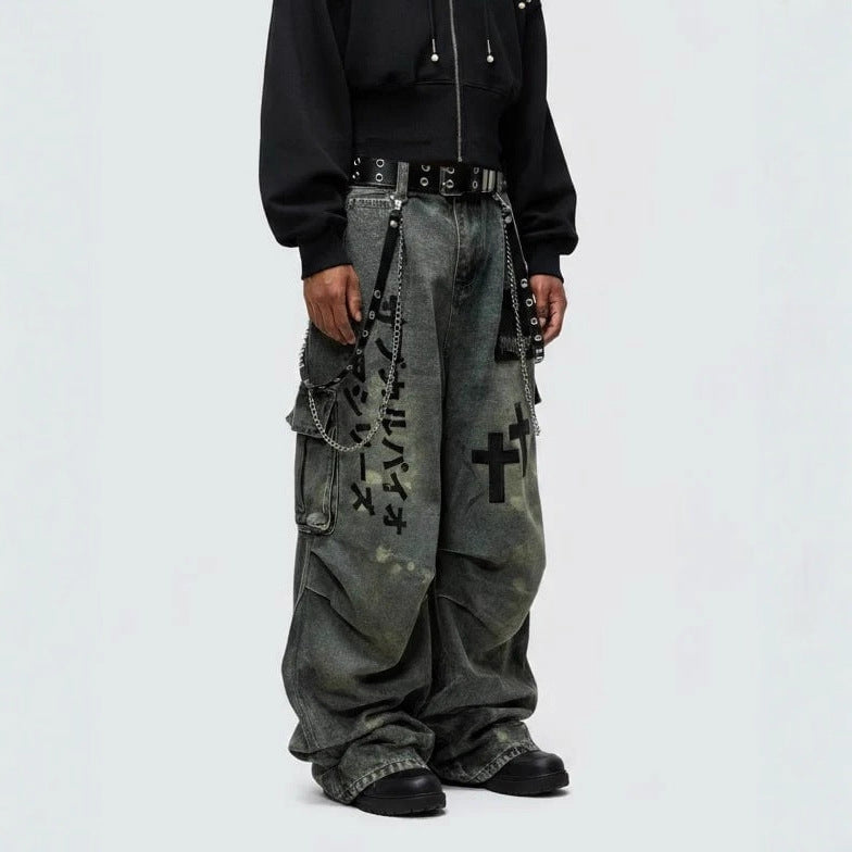 YAVIORA High-Waist Workwear Jeans