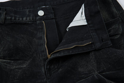 YAVIORA Weite Faltenjeans