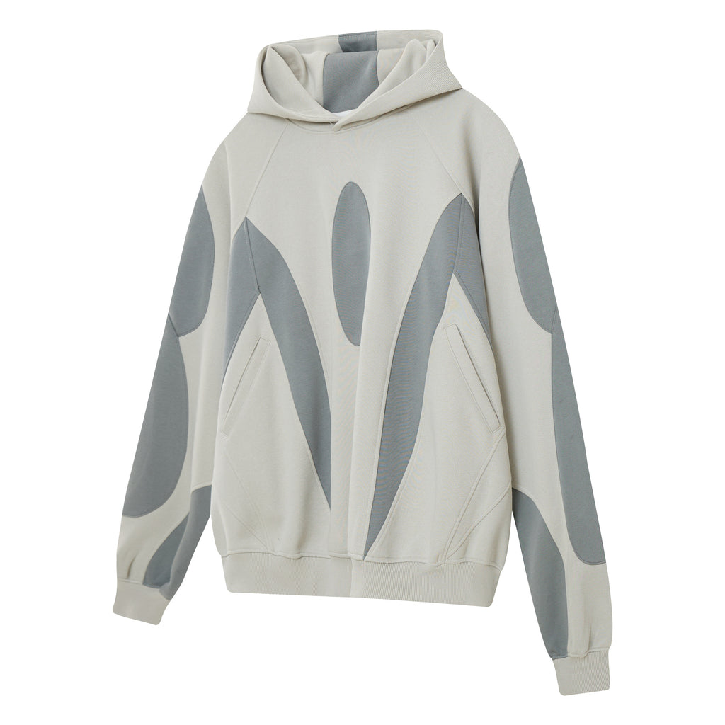 YAVIORA Hip Hoodie Patchwork Hooded Sweatshirt