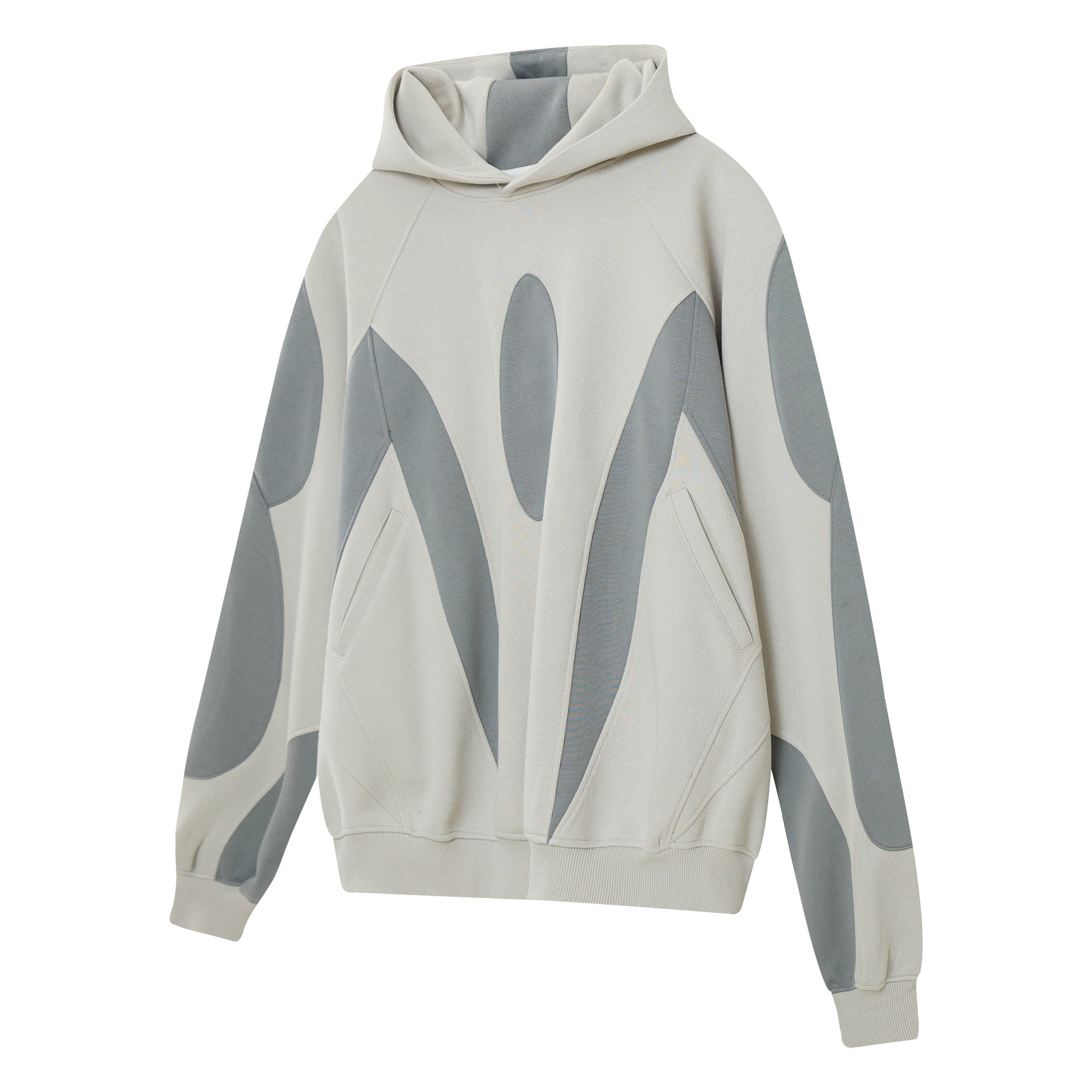 YAVIORA Hip Hoodie Patchwork Hooded Sweatshirt