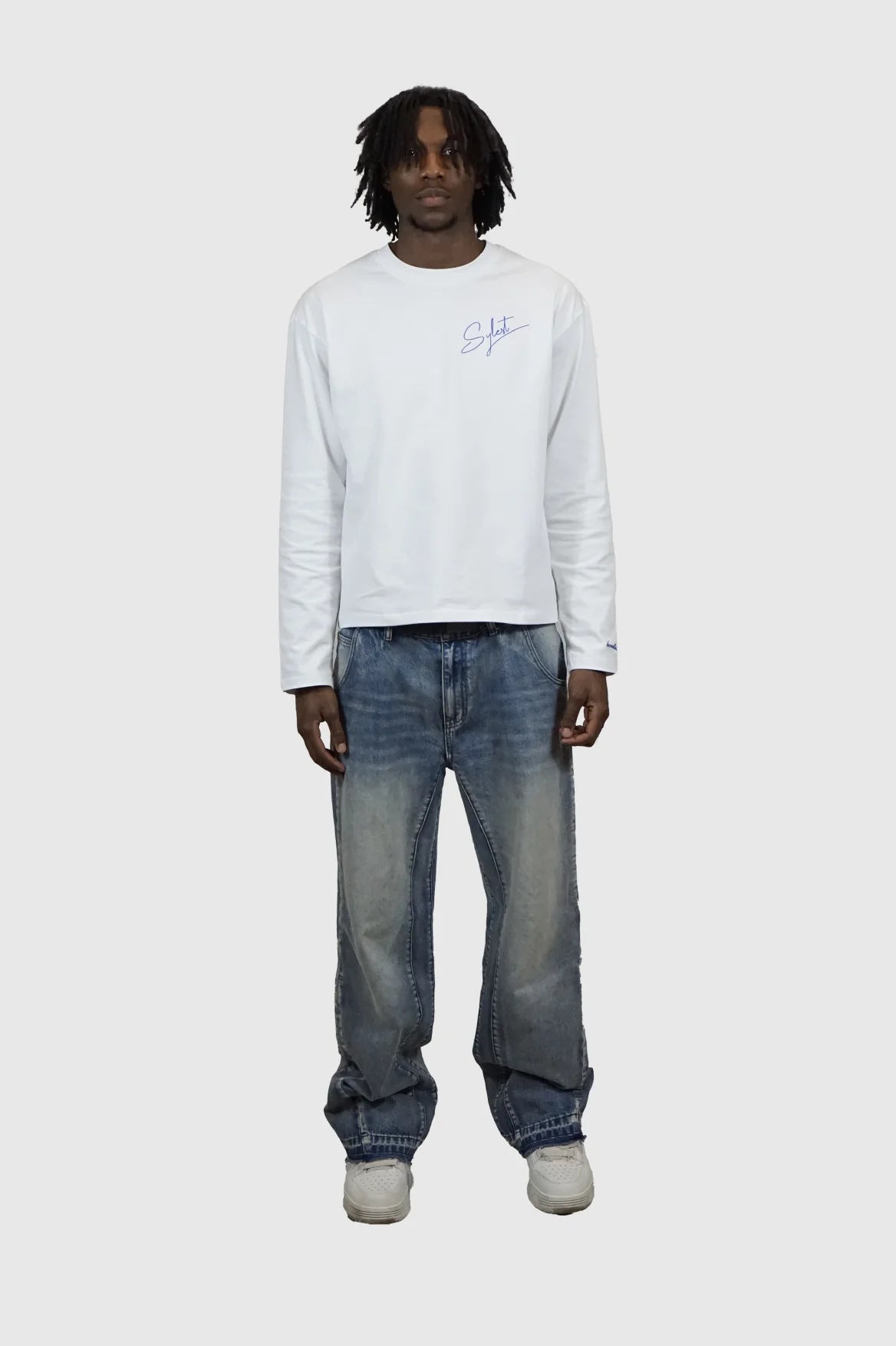Y2K Hip-Hop Style Crewneck T-Shirt with Puff-Print Number 23