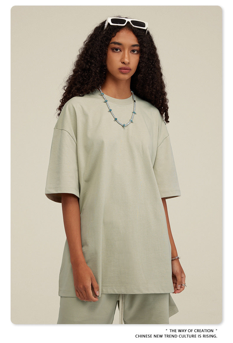 Yaviora Summer American Style Solid Color Loose T-Shirt