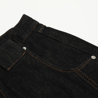 YAVIORA Jeans mit Kontrastnaht