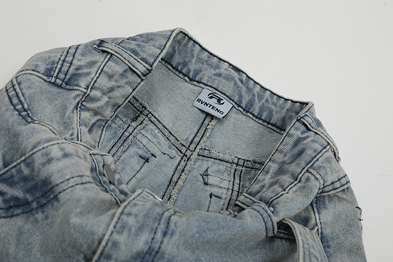 YAVIORA Distressed Utility Jeans