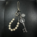 St Benedict Key Keychain Beaded Belt Clip Charm
