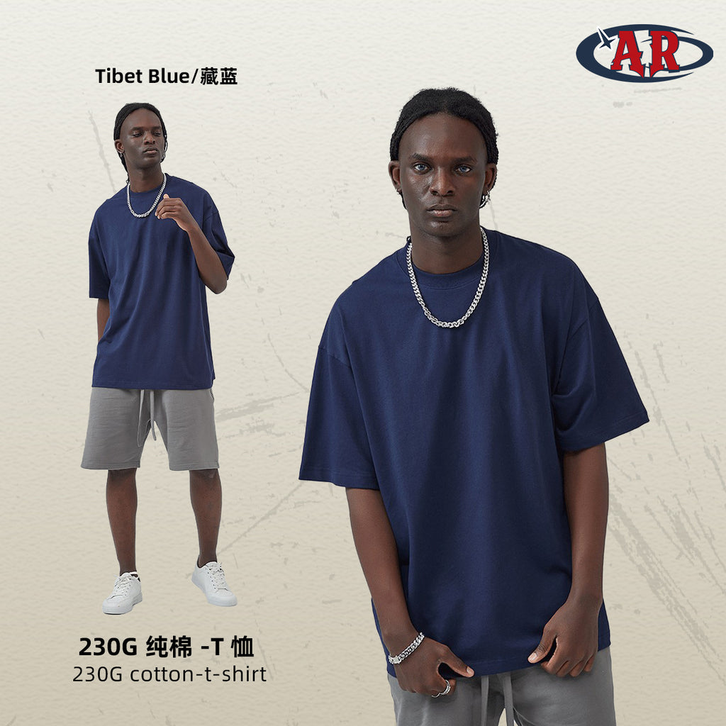 Yaviora 230G Double Yarn Pure Cotton Short-Sleeve T-Shirt