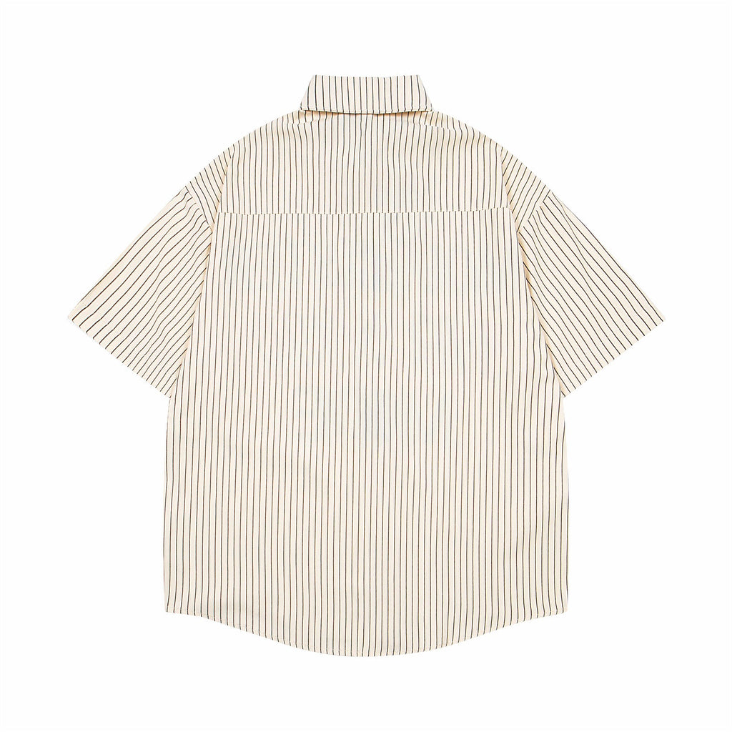 YAVIORA Letter Print Tie Shirt