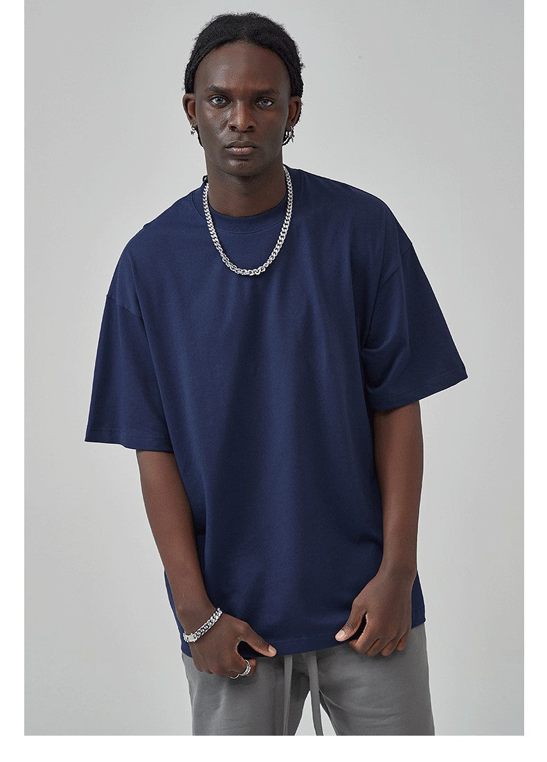 Yaviora 230G Double Yarn Pure Cotton Short-Sleeve T-Shirt