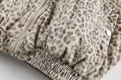 YAVIORA Leopard Print Puffer
