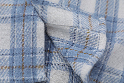 YAVIORA Plaid Hooded Shirt
